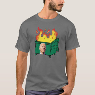 Brand brandweerman, grappig verward anti-Biden T-shirt