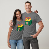 Brand brandweerman, grappig verward anti-Biden T-shirt (Unisex)