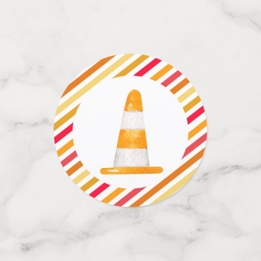 Brand brandweermotor Birthday Confetti (Kleine voorkant)