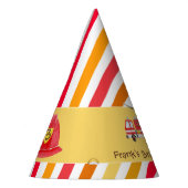 Brand brandweermotor Birthday Feesthoedjes (Links)