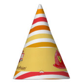 Brand brandweermotor Birthday Feesthoedjes (Rechts)