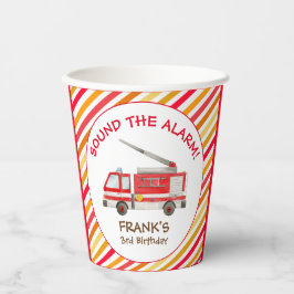 Brand brandweermotor Birthday Papieren Bekers