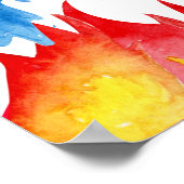 Brand brandweermotor Birthday Welkomstteken Poster (Hoek)