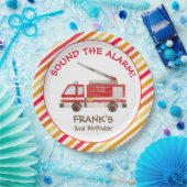 Brand brandweermotor Verjaardag Bord (Feest)