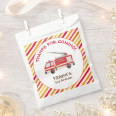 Brand brandweermotor Verjaardag gunsttas Bedankzakje (Geknipt)