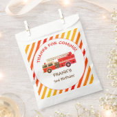 Brand brandweermotor Verjaardag gunsttas Bedankzakje (Geknipt)