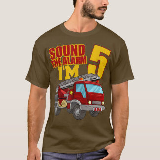 Brand brandweerwagen Kind Birthday - geluid T-shirt