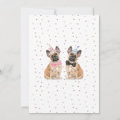 Brand bruidegom bruiloft met Bulldog Kaart (Achterkant)