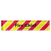 Brand Chief Red/White/Yellow Desk Name Bord Naambordje (Voorkant)