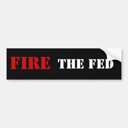 BRAND DE FED BUMPERSTICKER (Voorkant)