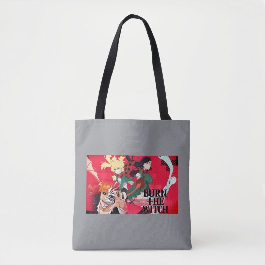 Brand de Heksentote Bag – Griezelige Halloween-acc Tote Bag (Voorkant)