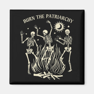 Brand de patriarchy Fun Feminist Halloween Magneet