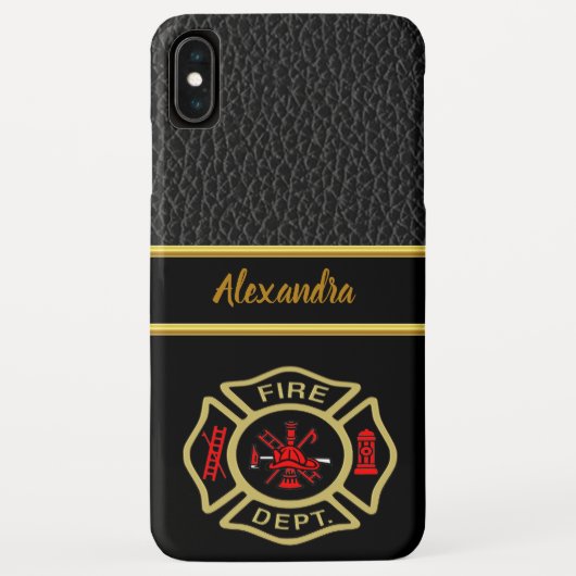 Brand Departement logo Gold en backbadge Gold Case-Mate iPhone Case (Achterkant)