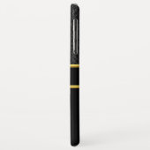 Brand Departement logo Gold en backbadge Gold Case-Mate iPhone Case (Achterkant/links)