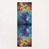 Brand en ijs De eenzame Abstracte nevel Yogamat (Voorkant)