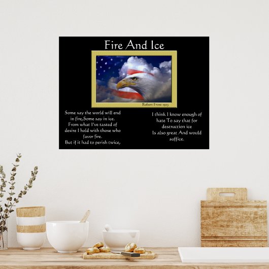 brand - en ijskarakter op 4 juli Posters 10 (Keuken)
