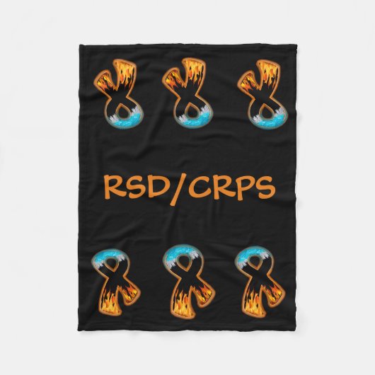 Brand- en ijsklint fleece deken (Voorkant)