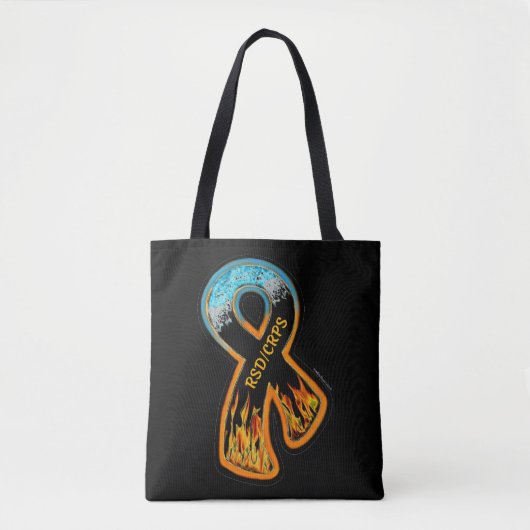 Brand- en ijsklint tote bag (Voorkant)
