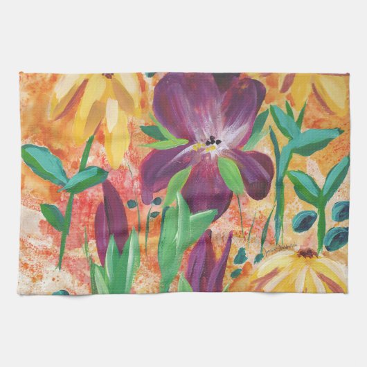 Brand en Iris keukenhanddoek (Horizontaal)