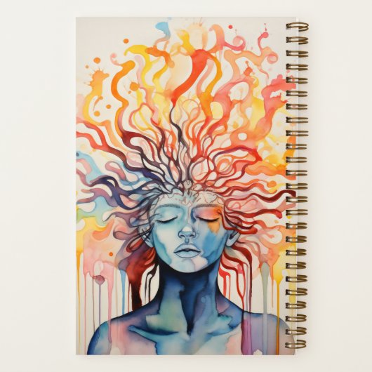 Brand en Liquid Custom naam Notitieboek (Achterkant)