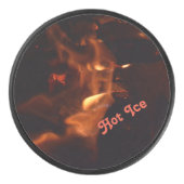 Brand en vlammen branden  hockey puck (Voorkant)