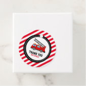 Brand-engine Baby shower op vrachtdag Bedankjes Labels (In situ)