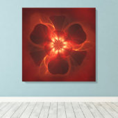 Brand fractal Art Canvas Afdruk (Insitu (Houten vloer))