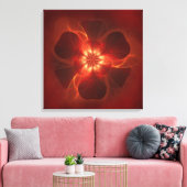 Brand fractal Art Canvas Afdruk (Insitu (Woonkamer))