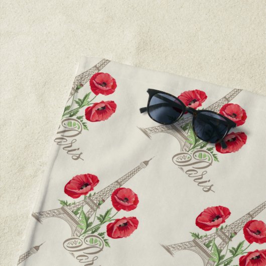 Brand-handdoek in Parijs Strandlaken (In situ)