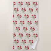 Brand-handdoek in Parijs Strandlaken (Voorkant)