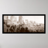 Brand in Baltimore MD Foto 1904 Poster (Voorkant)