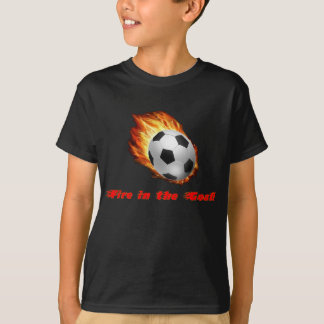 Brand in het Goal-t-shirt T-shirt