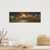 Brand in Londen 1666 Poster (Keuken)