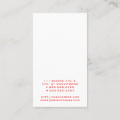 Brand in vlammen (ontvlambaar) visitekaartje (Achterkant)