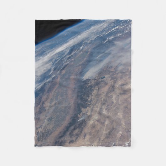 Brand in Yosemite National Park & Stanislaus Fores Fleece Deken (Voorkant)