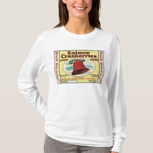 Brand-label rode bell Eatmor Cranberries T-shirt (Voorkant)