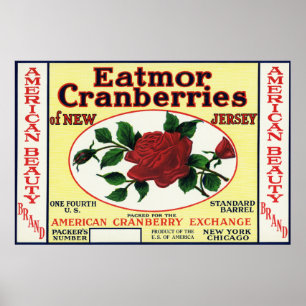 Brand - label van de Amerikaanse Beauty Eatmor Cra Poster