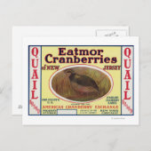 Brand-label voor driekwart-kruinbessen briefkaart (Voorkant / Achterkant)