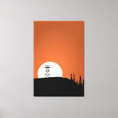 Brand Lookout Tower Sunset Canvas Afdruk (Voorkant)