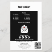Brand Loyalty met een Gift Certificate Promotie Flyer (Achterkant)