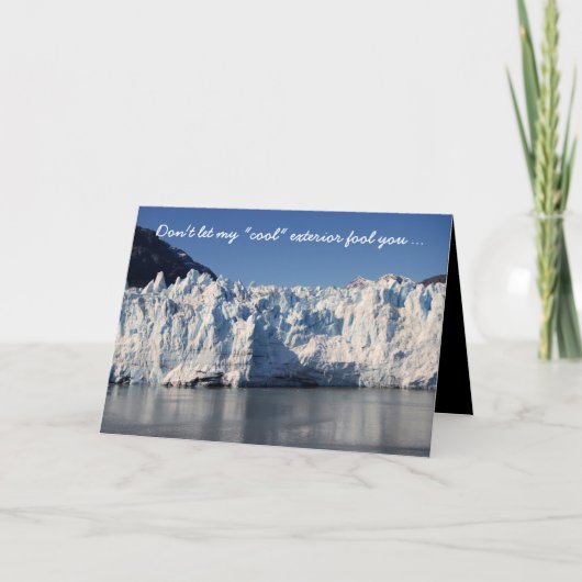 Brand met Love Glacier en Volcano Kaart (Voorkant)