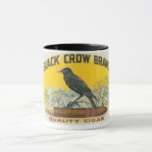 Brand met zwarte bedekking mok (Midden)