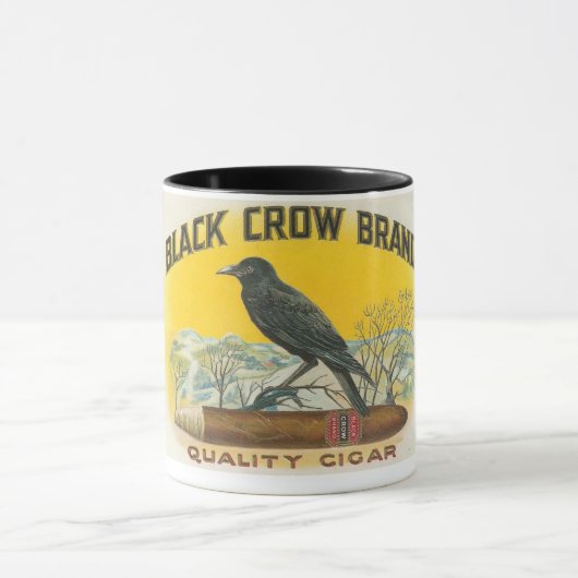 Brand met zwarte bedekking mok (Midden)