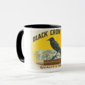 Brand met zwarte bedekking mok (Voorkant links)