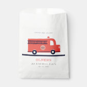 Brand-motor van de rode marine elke zondag bedankzakje (Voorkant)