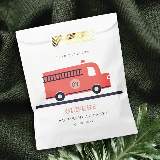 Brand-motor van de rode marine elke zondag bedankzakje