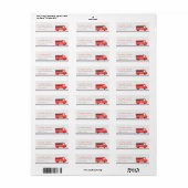 Brand-motor van de rode marine elke zondag etiket (Full Sheet)