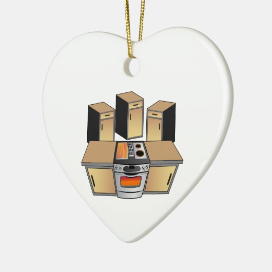 Brand New Kitchen Remodel Home Improvement Project Keramisch Ornament (Links)