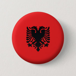 BRAND NIEUW!! - ALBANIË PIN-BACK BADGE RONDE BUTTON 5,7 CM