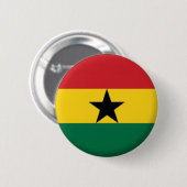 BRAND NIEUW!! - GHANA PIN BACK BADGE RONDE BUTTON 5,7 CM (Voorkant /achterkant)
